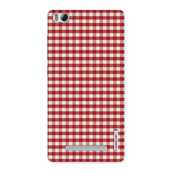 Red White Check Back Case for Xiaomi Mi4i