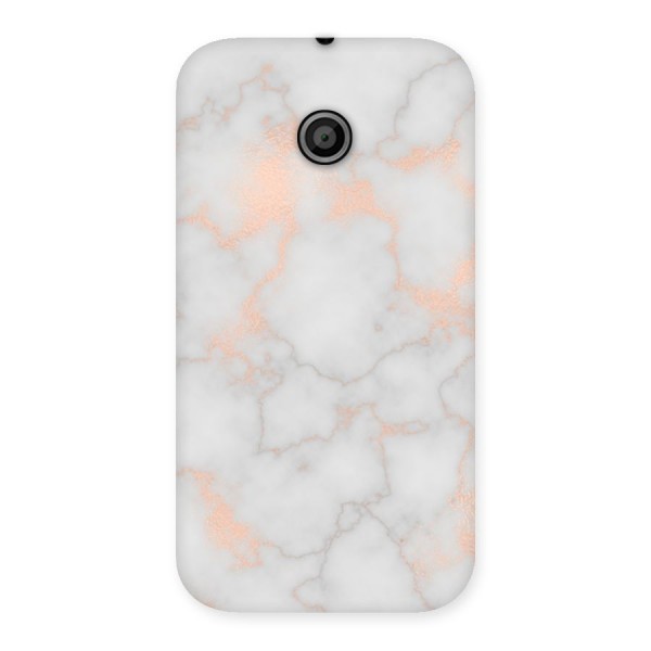 RoseGold Marble Back Case for Moto E