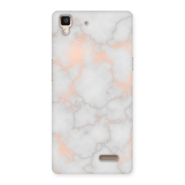 RoseGold Marble Back Case for Oppo R7