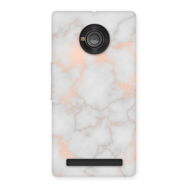 RoseGold Marble Back Case for Yu Yuphoria