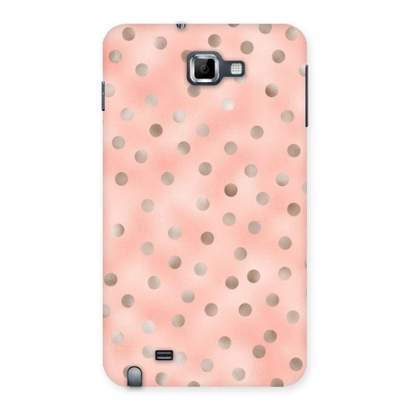 RoseGold Polka Dots Back Case for Galaxy Note