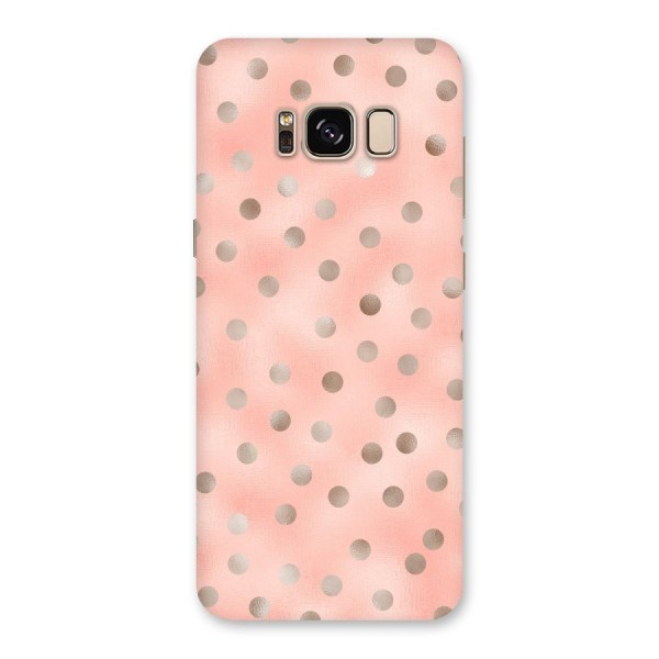 RoseGold Polka Dots Back Case for Galaxy S8