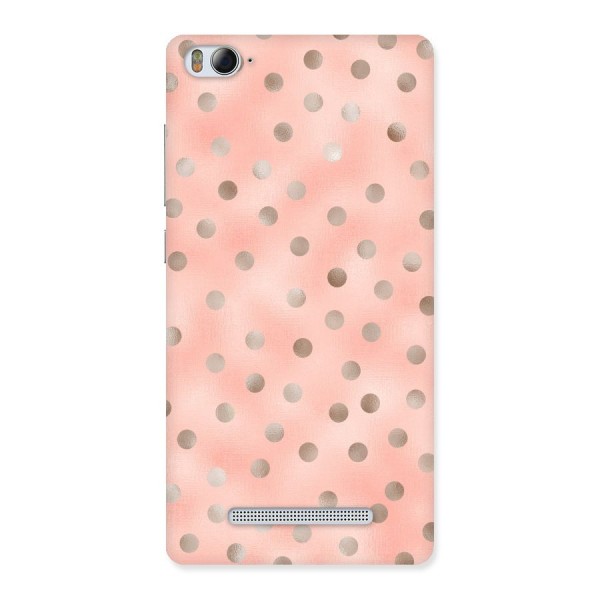 RoseGold Polka Dots Back Case for Xiaomi Mi4i