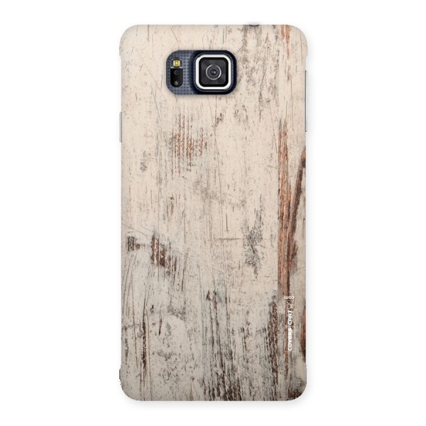 Rugged Wooden Texture Back Case for Galaxy Alpha