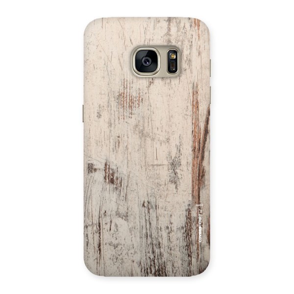 Rugged Wooden Texture Back Case for Galaxy S7