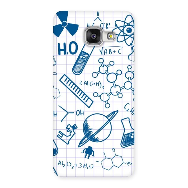 Science Notebook Back Case for Galaxy A3 2016