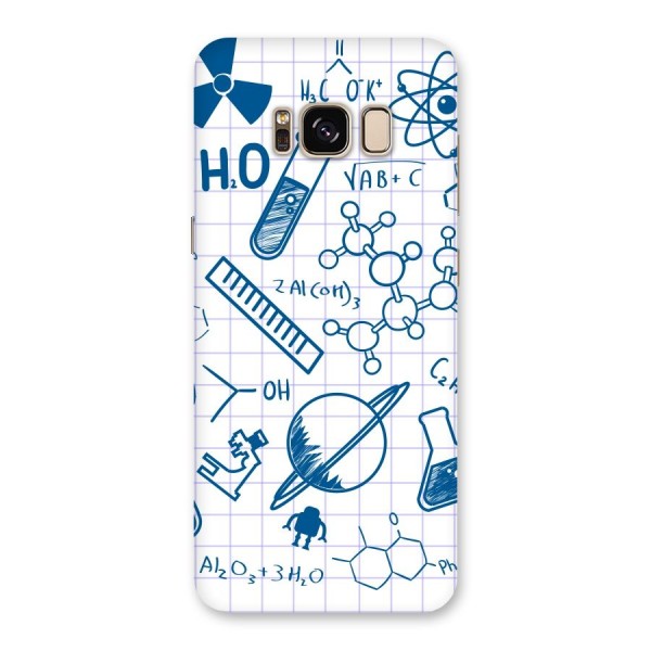 Science Notebook Back Case for Galaxy S8