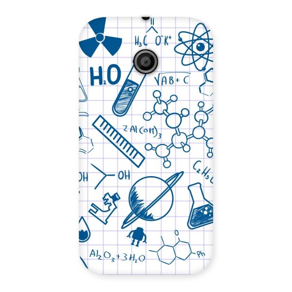 Science Notebook Back Case for Moto E