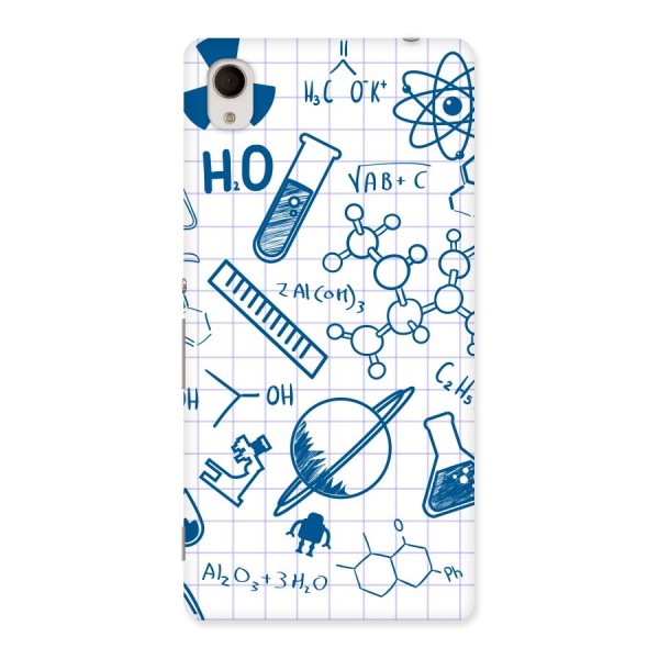 Science Notebook Back Case for Xperia M4 Aqua