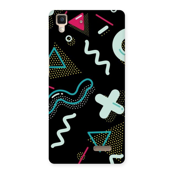 Shapes Pattern Back Case for Oppo R7