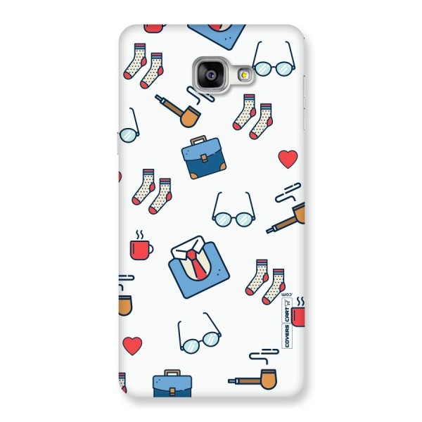 Shirt Spectacles Pattern Back Case for Galaxy A9