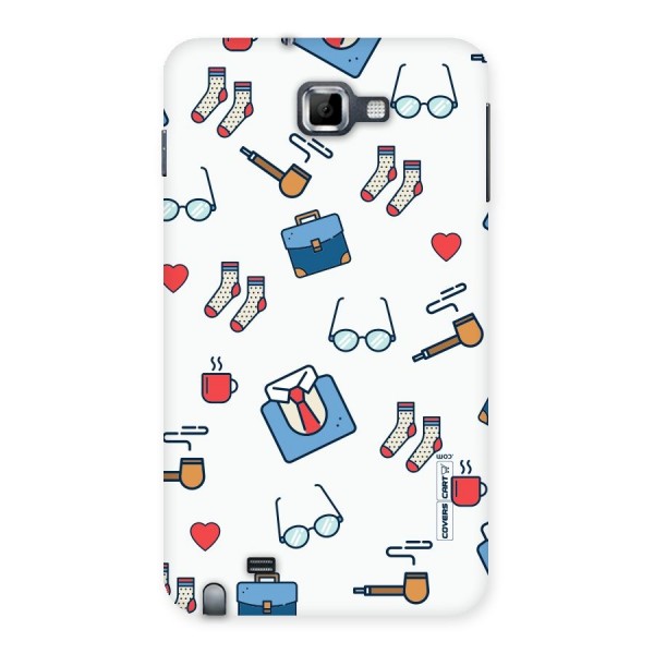 Shirt Spectacles Pattern Back Case for Galaxy Note