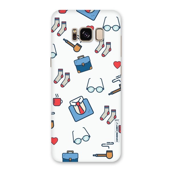 Shirt Spectacles Pattern Back Case for Galaxy S8