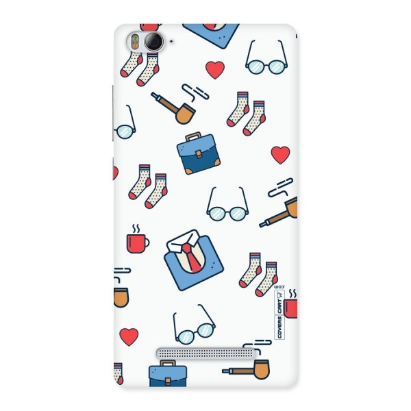 Shirt Spectacles Pattern Back Case for Xiaomi Mi4i