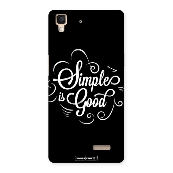 Simple is Good Back Case for Oppo R7