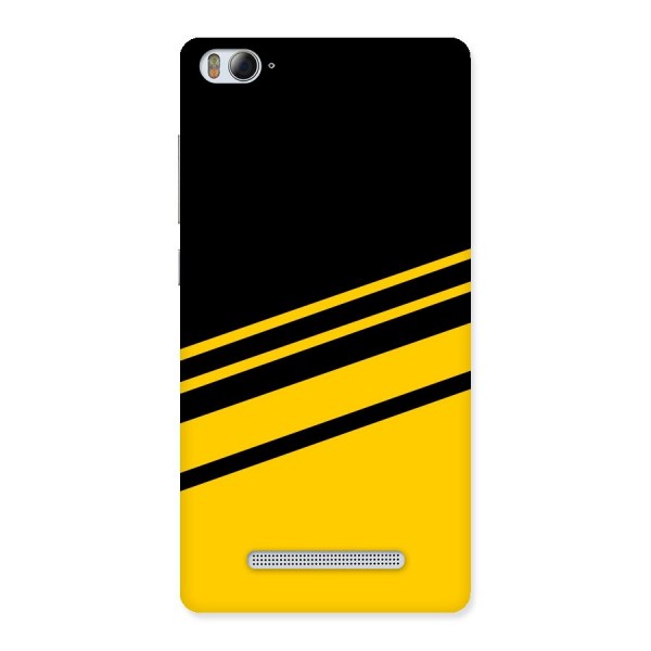 Slant Yellow Stripes Back Case for Xiaomi Mi4i