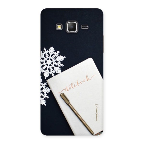 Snowflake Notebook Back Case for Galaxy Grand Prime