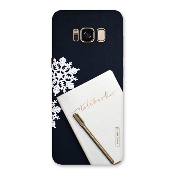 Snowflake Notebook Back Case for Galaxy S8