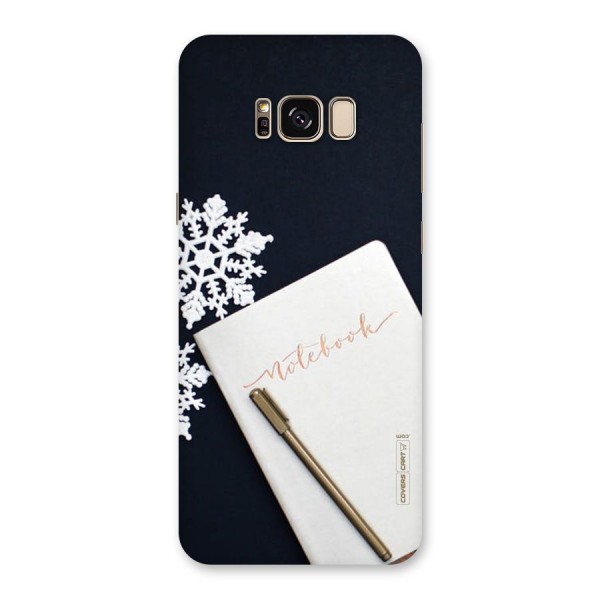 Snowflake Notebook Back Case for Galaxy S8 Plus