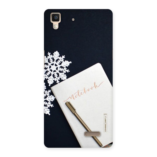 Snowflake Notebook Back Case for Oppo R7