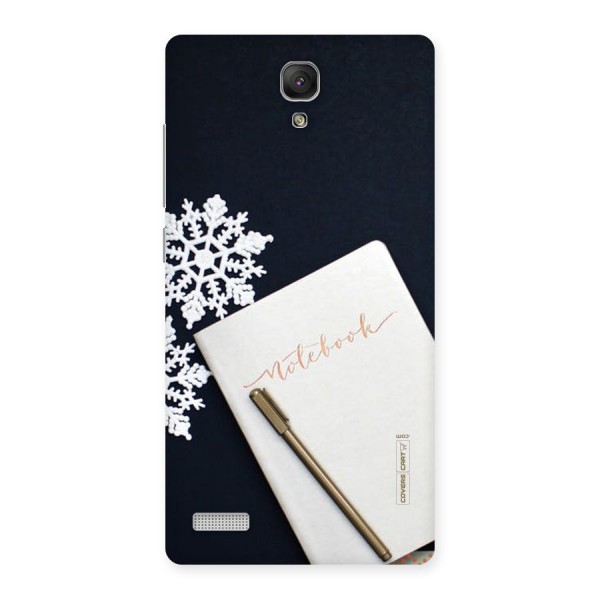 Snowflake Notebook Back Case for Redmi Note