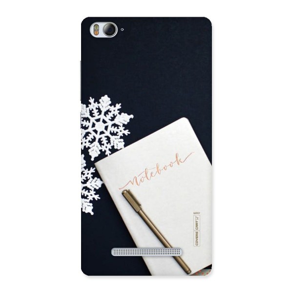 Snowflake Notebook Back Case for Xiaomi Mi4i