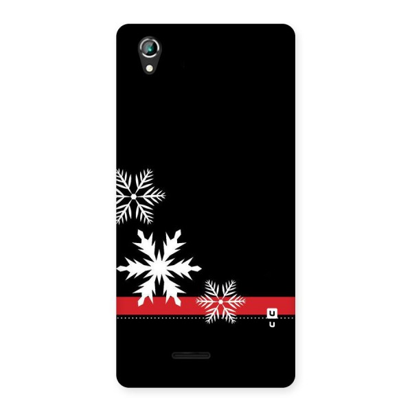 Snowflake Ribbon Back Case for Lava Iris 800