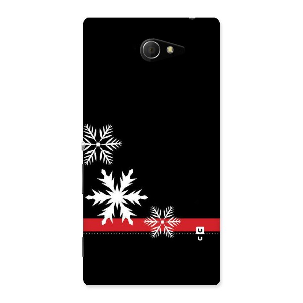 Snowflake Ribbon Back Case for Sony Xperia M2