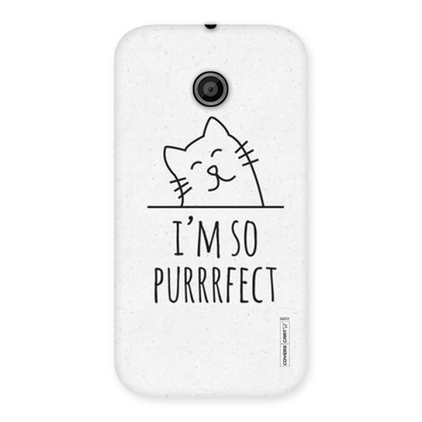 So Purrfect Back Case for Moto E