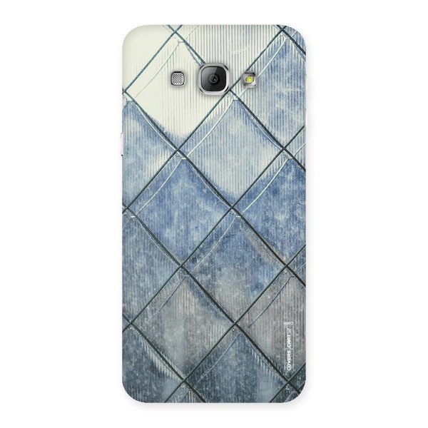 Steel Blue Pattern Back Case for Galaxy A8