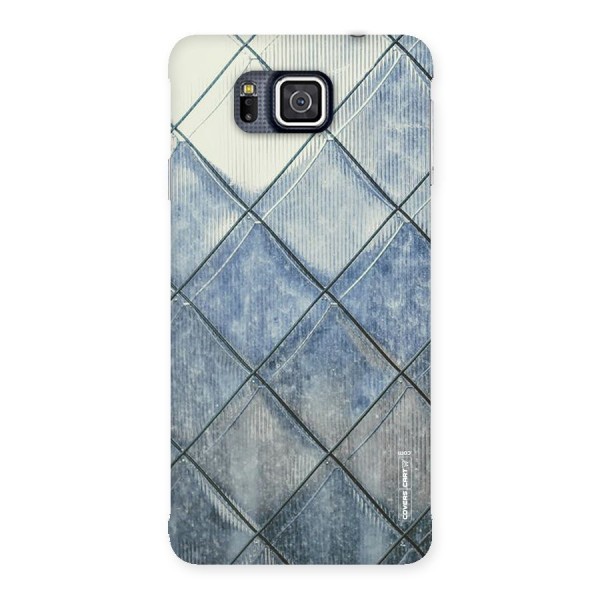 Steel Blue Pattern Back Case for Galaxy Alpha