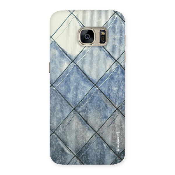 Steel Blue Pattern Back Case for Galaxy S7