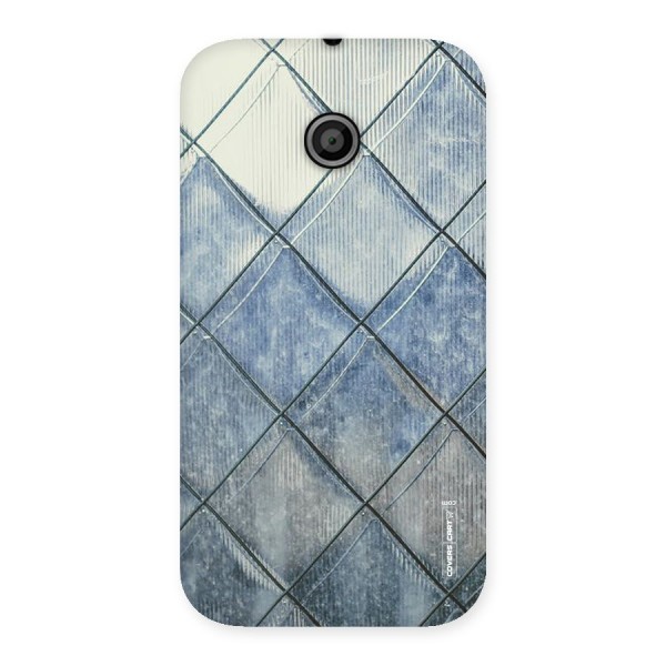 Steel Blue Pattern Back Case for Moto E