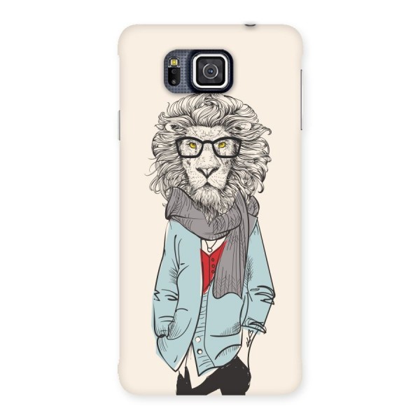 Stylish Lion Back Case for Galaxy Alpha