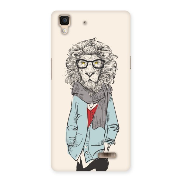 Stylish Lion Back Case for Oppo R7