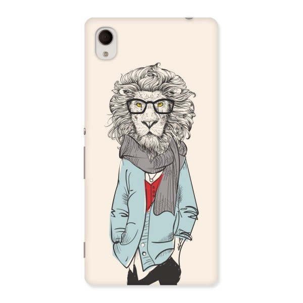 Stylish Lion Back Case for Xperia M4 Aqua