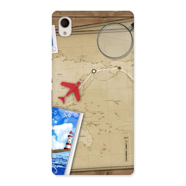 Summer Travel Back Case for Xperia M4 Aqua