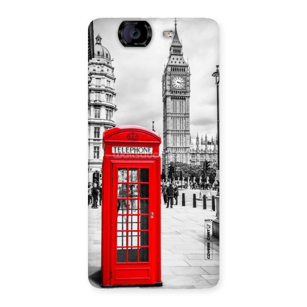 Telephone Booth Back Case for Canvas Knight A350