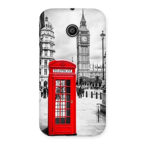 Telephone Booth Back Case for Moto E