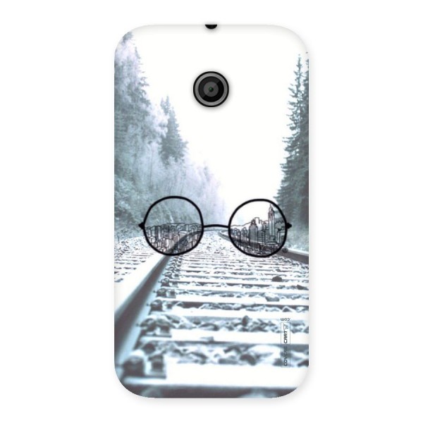 Tracks And Specs Back Case for Moto E