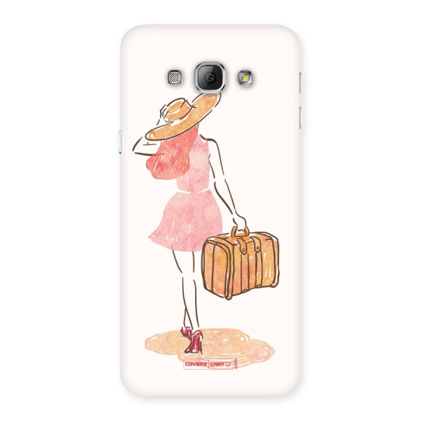 Travel Girl Back Case for Galaxy A8