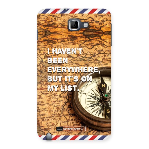 Travel Quote Back Case for Galaxy Note