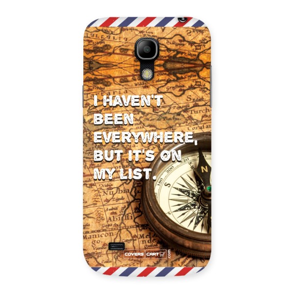 Travel Quote Back Case for Galaxy S4 Mini