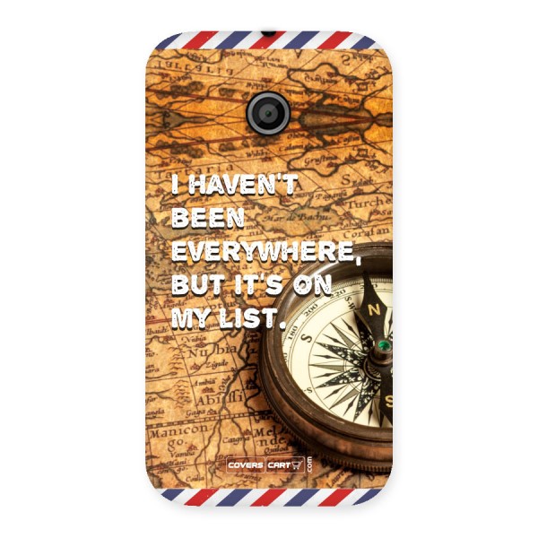 Travel Quote Back Case for Moto E