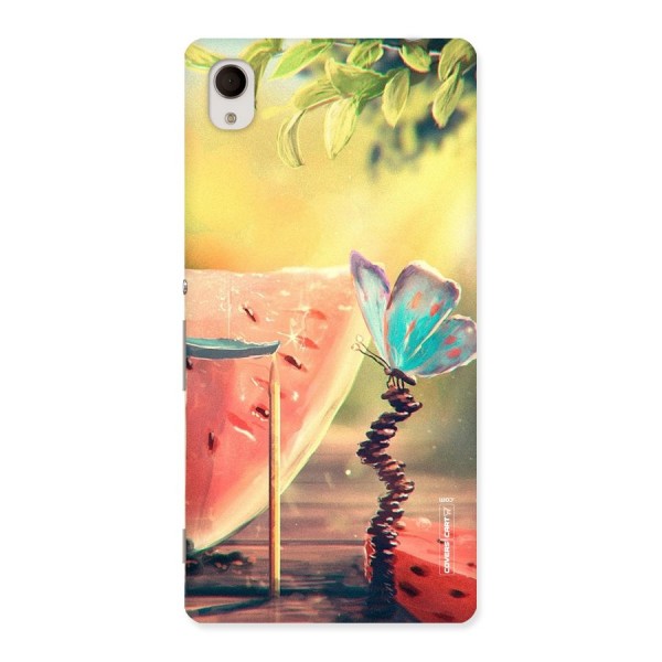 Watermelon Butterfly Back Case for Xperia M4 Aqua