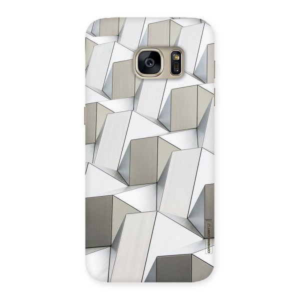 White Abstract Art Back Case for Galaxy S7