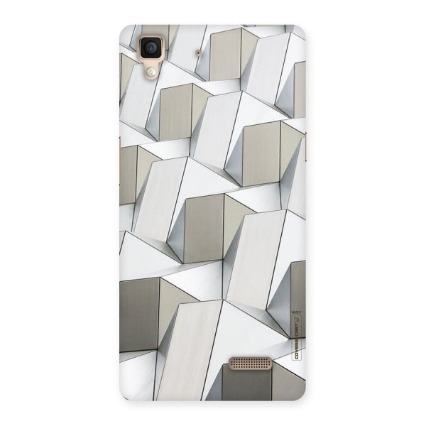 White Abstract Art Back Case for Oppo R7