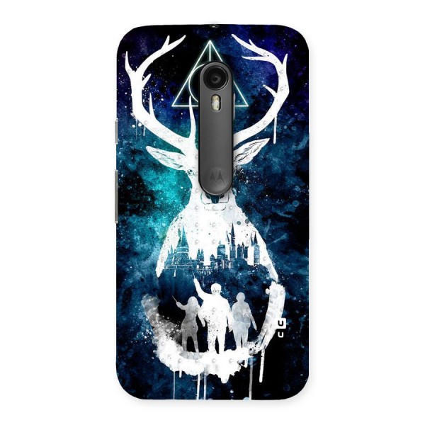 White Deer Back Case for Moto G3