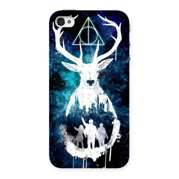 White Deer Back Case for iPhone 4 4s