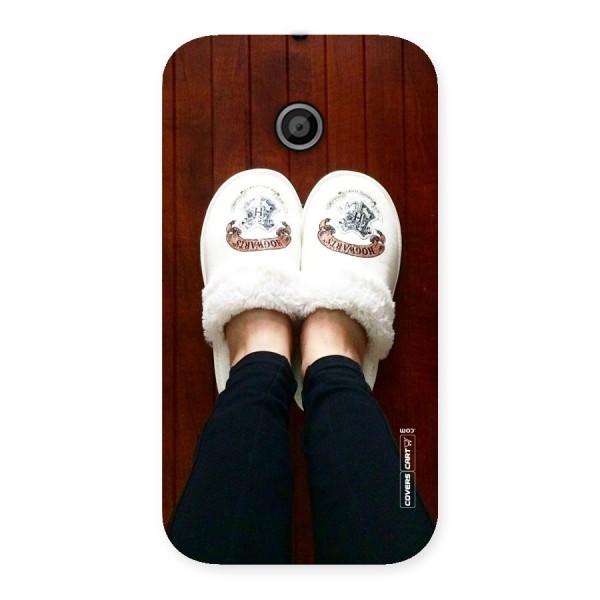 White Feets Back Case for Moto E